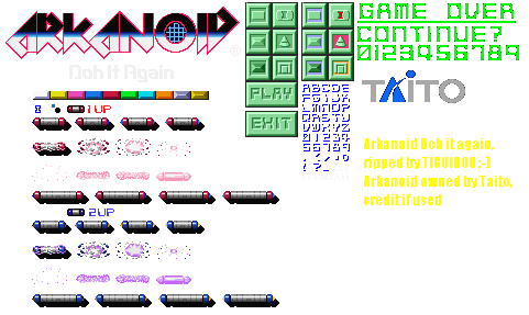 Sprite Bricks Arkanoid