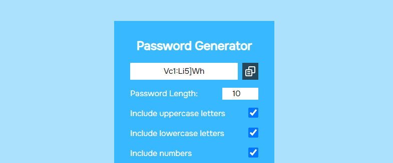 Password Generator